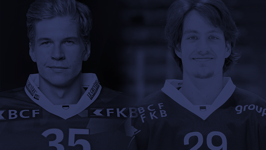 Connor Hughes und Timotée Schaller mit B-Lizenz bei zum HC Sierre
