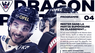 Matchprogram vom heutigen Spiel